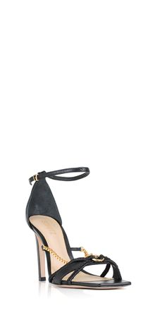 Schutz Silvie Leather Sandal In Black