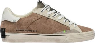 Crime London SK8 Deluxe - Heren - Sneakers - Bruin - 41 EU - Katoen - Schoenen