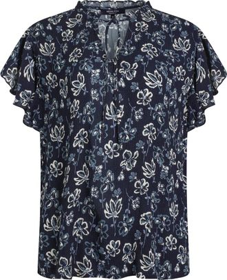 Weird Fish Dames/Dames Lucetta Lenzing Ecovero Blouse (Zwarte Iris)