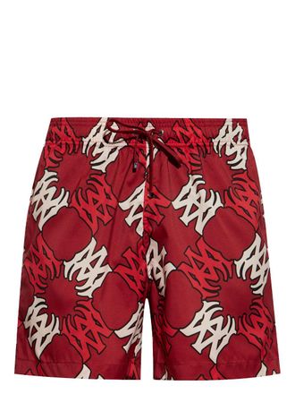 Amiri Zwembroek met logoprint - Rood