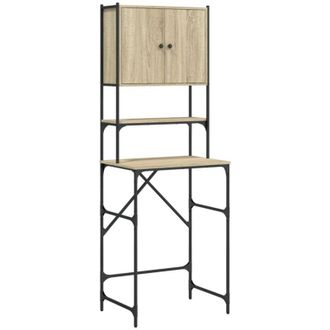 vidaXL Armario De Lavadora Color Roble Sonoma 68x48,5x194 Cm Vidaxl