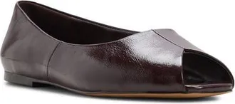 Aldo Alieiki Peep Toe Flat in Bordeaux at Nordstrom, Size 7.5