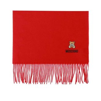 Moschino Bufanda de color liso - Accessories - Mujer - Rojo - ONE SIZE