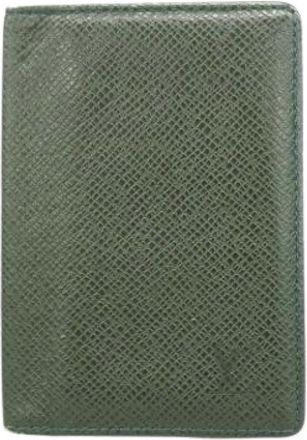 Louis Vuitton Pre-owned Wallets, male, Green, Size: ONE SIZE Pre-owned Card Case