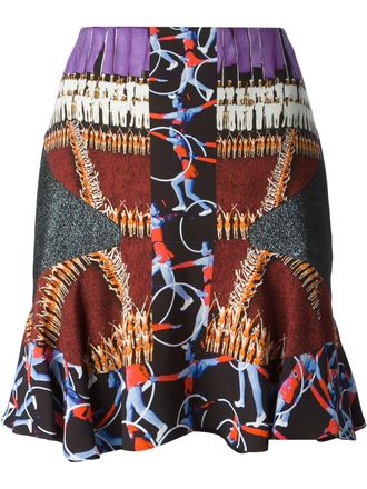 Peter Pilotto Ceremony print skirt - Multicolore