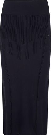 MUGLER Classic Black Midi Dress By Mugler