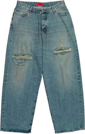 424 Jeans Big Daddy con effetto vissuto - Blu