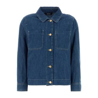 Max Mara Denim Jackets, female, Blue, Size: S Galante Jacket