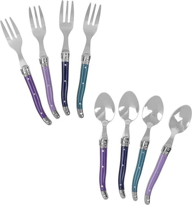 8pc Laguiole Dessert/Cocktail Spoon & Fork Set
