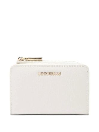 Coccinelle leather wallet - women - Grained Calf Leather - One Size - White