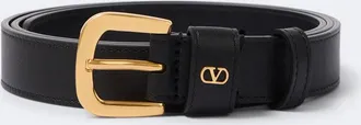 Valentino Garavani Cintur&oacute;n de piel con VLogo