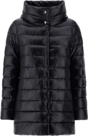 Herno Donzen Jas - Dames - Gewatteerde jassen - Zwart - L - Nylon - Jassen