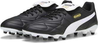 Puma Fussballschuh PUMA KING TOP FG/AG, Damen, Gr. 40, schwarz-weiss (puma schwarz, puma wei&szlig;, puma gold), Synthetik, Schuhe Fussballschuh, f&uuml;r Rasenpl&auml;tze