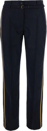 Dries Van Noten Dark Blue Tailored Flat Front Pants