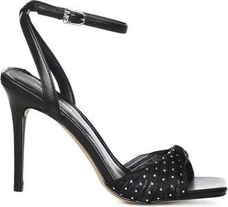 Michael Kors Sandalen met Hoge Hak - Dames - Sandalen met hakken - Zwart - 38 EU - Schoenen