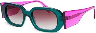 Face &agrave; Face 2045 Zonnebril - Dames - Zonnebrillen - Groen - 52 MM - Accessoires