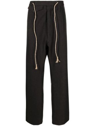 Maison Margiela Broek met trekkoordtaille - Bruin