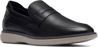 Clarks Brantin Loafer in Black Leather at Nordstrom Rack, Size 8.5