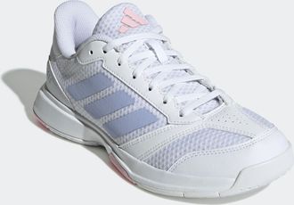 adidas Hallenschuh ADIDAS PERFORMANCE LIGRA 8 INDOOR, Damen, Gr. 40,5, weiss (cloud wei&szlig;, violet tone, clear pink), Synthetik, Textil, Schuhe Hallenschuh, ge
