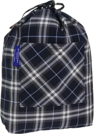 Burberry Pre-owned Nylon bolsas-de-maquillaje - Pre-owned - Mujer - Azul - ONE SIZE