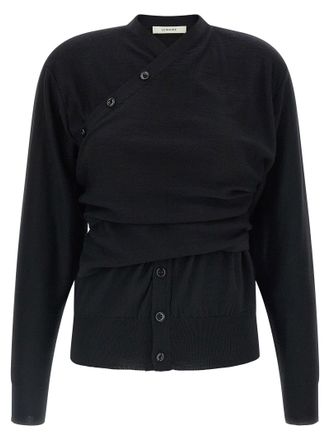 Christophe Lemaire Trompe LOeil Cardigan - Black