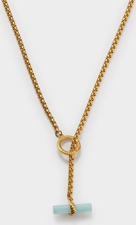 Katie Loxton Azura T-Bar Necklace in Gold at Nordstrom, Size 16