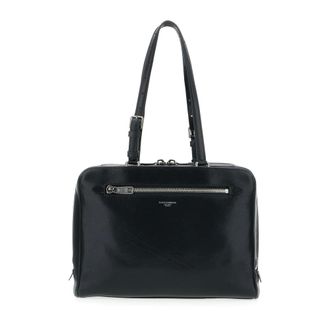 Dolce & Gabbana Tassen, Heren, Zwart, ONE Size, Katoen, Ellis Calfskin Briefcase