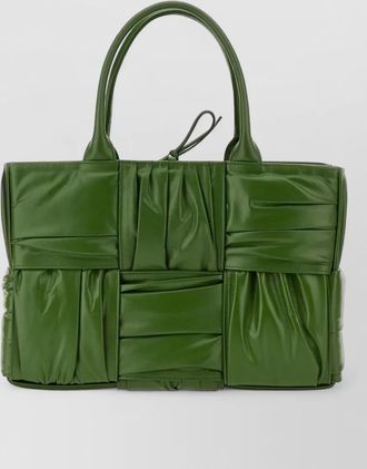 Bottega Veneta leather tote bag bow detail top handles