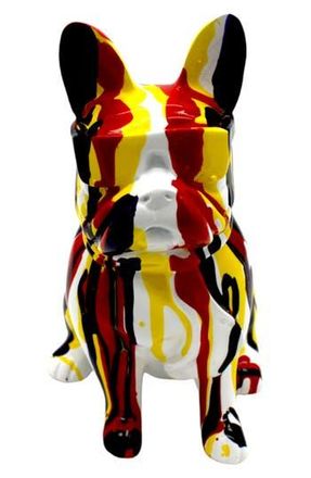 Interior Illusions Glasses Graffiti Bulldog Art Decor in Graffiti/Multi-Color at Nordstrom Rack