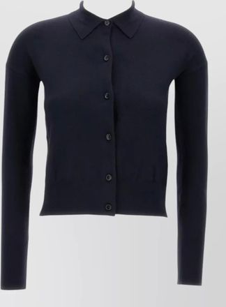 Max Mara knit cardigan long sleeves ribbed hem