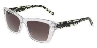 DKNY DK554S 000 Womens Sunglasses Clear Size 54