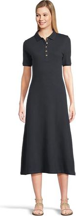 Barbour Barbour Celeste Midi Dress Womens Dress Navy : 12, Cotton/Elastane/Pique