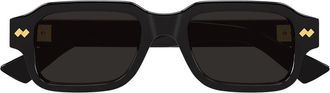 Bottega Veneta Sunglasses Bv1442 S 001 Black Gold/Gray Men