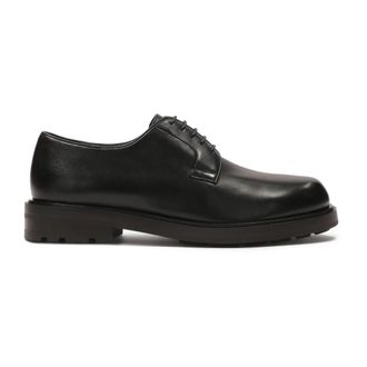 Kazar Casual zwarte derby halfschoenen - Heren - Nette schoenen - Zwart - 45 EU - Leer - Schoenen