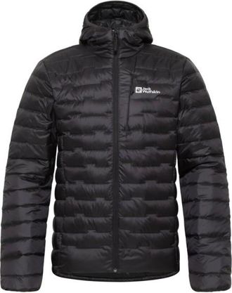 Jack Wolfskin Passamani Down Hoody Daunenjacke für Herren | schwarz/grau