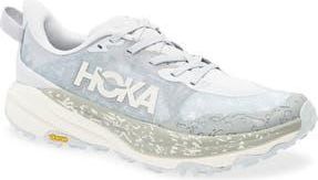 Hoka One One Speedgoat 6 Trail Running Shoe in Cosmic Grey /Alabaster at Nordstrom Rack, Size 10.5