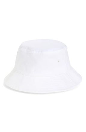 Open Edit Twill Bucket Hat in White at Nordstrom