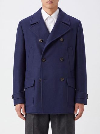 Brunello Cucinelli Caban doppiopetto in pura lana merino con rever
