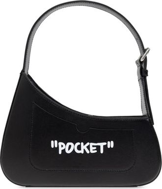 Off-white Shoulder Bag Jitney - Dames - Handtassen - Zwart - ONE Size - Leer - Tassen