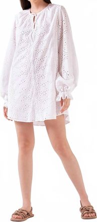 Celina Moon Clover Tunic Dress In White Seed