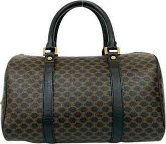 Celine Pre-owned Handbags, female, Black, Size: ONE SIZE Pre-owned Vintage Boston Bag