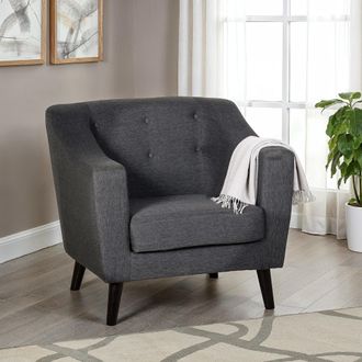 Seconique Ashley 1 Seater Sofa in Dark Grey