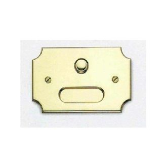 CAL campanello e targa porta nome in ottone lucido p611