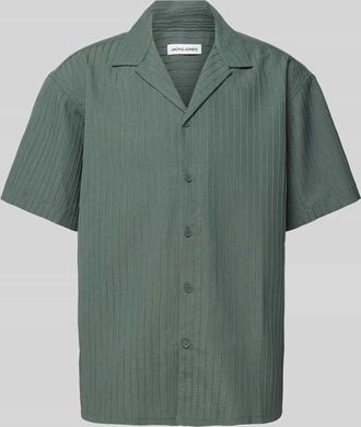 Jack & Jones Jack & Jones Freizeithemd mit Knopfleiste Modell MASSIMO in Dunkelgruen, Gr&ouml;&szlig;e XXL