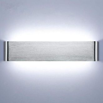 OEM Aplique De Pared Interior De 40 Cm, L&aacute;mpara Led De Aluminio De 18 W Y 6000 K Para Dormitorio, Pasillo, Sala De Estar E Iluminaci&oacute;n De Escaleras -crezu