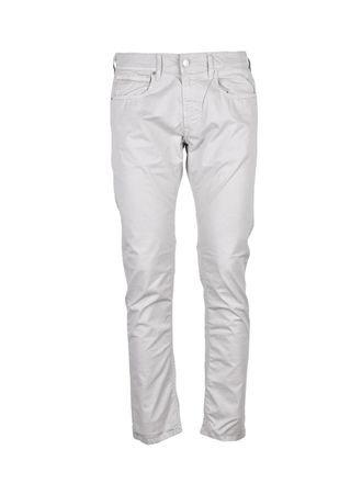 Replay Light Grey Slim Fit Trousers