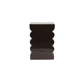 Zuiver Taburete de aluminio chocolate brillante