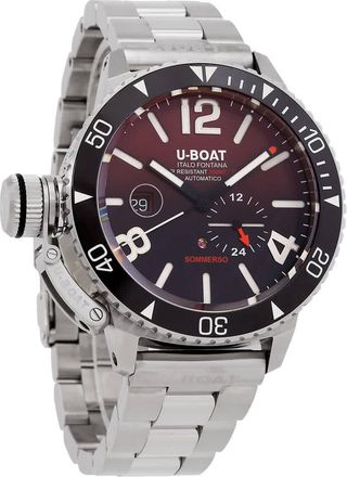 U-Boat Sommerso Automatic Red Dial Mens Watch 9521/MT