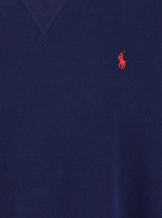 Polo Ralph Lauren Mens Sweatshirt With Pony Embroidery, Blue Cotton Sweatshirts Sweater