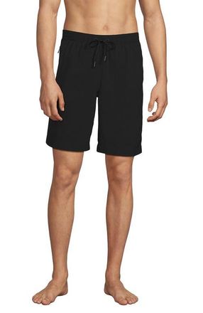 Lands End 9 Volley Hydroliner Swim Trunks in Black at Nordstrom, Size Xx-Large